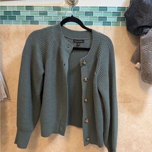 Banana Republic Women's Sage Green Teddy Jacket